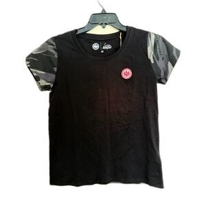 NWT Eintracht Frankfurt Camo Sleeve "Green Keeper" T-Shirt - Size 38 (US M)